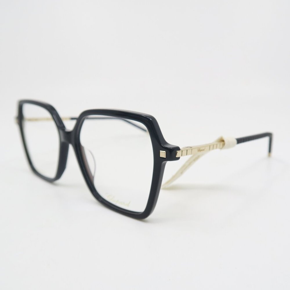 Chopard VCH348 OBLK 55mm Black & Titanium, New Women's Eyeglasses Frames.